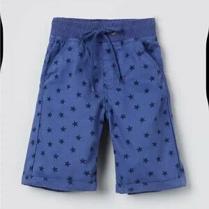 GAP Blue Star-Patterned Shorts with Elastic Waistband